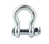 ChengyuWei Anchor Shackle Heavy Duty, Alloy Steel Bow Type with Nut, Ship Lifting Machine Parts, Galvanized Surface for Resistance, Available in 2T 3.25t 4.75t 6.5t (4.75t)