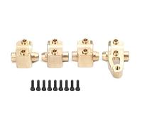 ChengyuWei Golden Brass Axle Mount Set for 82056 4 G500 1/10 RC Crawler, Durably and Stable Suspension Links Stand with Shock Mount, Installation, Porous Adjustment, Excellent Quality-