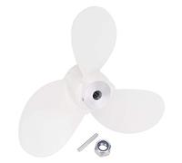 ChengyuWei Motor Propeller Blade Aluminum Alloy for 3.5HP Outboard Brushless Motor, 3X7 1/4x5in Replacement Blade with Nut and Accessory for Boating and Marine Use
