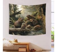 ChengzeTCo 3D Tapestry, Polyester Material,Marmot Art Tapestries, Bedroom Tapestry Bedroom Aesthetic Home Decor,150cmx200cm, for Living Room Bedroom & Dorm