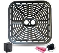 Chengziyue 6.8QT Square Air Fryer Crisper Plate for COSORI Pro III Dual Blaze Air Fryers, Upgraded Air Fryer Grill Pan Plate Crisper Tray Griller Rack Grate Grid Insert Pan for 6.8QT COSORI Air Fryer