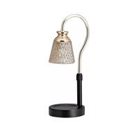 CHENHOJU Crystal Candle Melting Lamp with Timer, Retro Wax Warmer for Study, Dining Room & Shop(Nero)