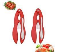 CHENHOJU Walnut pliers Crab Plier Crab Eating Tools Stainless Steel Four-piece Set Crab Meat Remover Seafood Cracker for Family Gatherings Nut sheller