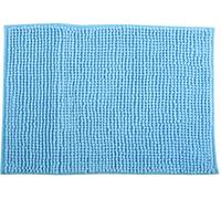 Chenille Bath Mat 60 x 90 cm Light Blue