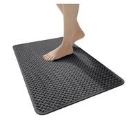 Chenille Bath Mat - Ultra Soft Quick-Dry Bathroom Rug With Anti-Slip Backing, Absorbent Thin Design For Home & Spa(Grey,60x90cm)