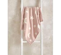 Chenille Blanket - Pink Moon/Star PINK