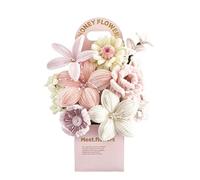Chenille Blooms Bundle - Craftable Fuzzy Rods, Vibrant Fiber Twist Pack with Shape Holding Strands for Home Artwork, Classroom Activities, Event Centerpieces and Handmade Present