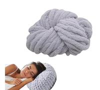 Chenille Chunky Yarn for Crocheting and Knitting, Soft Bulky F-Luffy Jumbo Giant Chenille Baby Blanket Yarn DIYs Weaving Craft, 300g, Gray