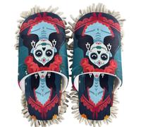 Chenille Cleaning House Slippers La Catrina Dia De Los Muertos Mexican