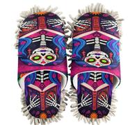 Chenille Cleaning House Slippers La Catrina Dia De Los Muertos Mexican Day