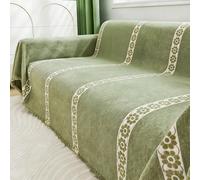 Chenille Couch Cover, Fun Pattern Sofa Slipcovers With Tassel, Anti-Scratch, Washable, All-season Furniture Protector, for 1 2 3 4 Seater Sofas A 180 * 130cm