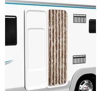 - Chenille Curtain Beige Light Brown 56 x 200 cm Fly Screen Mosquito Screen for Door Window Removable Waterproof Quiet with Hooks Ideal for Caravan Balcony Bedroom