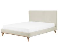 Chenille EU Super King Bed Beige TALENCE
