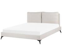 Chenille EU Super King Size Bed Beige MELLE