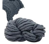 Chenille Garn | Extradicke Handstrick Wolle | Weiches Kuscheliges Material | Für Teppiche Schals Hundebetten Wohnaccessoires Mützen DIY Bastelbedarf Strickprojekte Handarbeit Zubehör Strickgarn Hobbyb