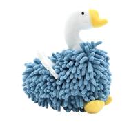 Chenille Goose Hand Towels, Soft Fuzzy Absorbent Towel Ball 22cm Cute Hanging Drying Cloth for Bathroom Kitchen Nursery Decoration Kids Healthy Washing Habits Blue