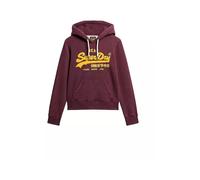 Chenille Graphic Hoodie Burgundy L