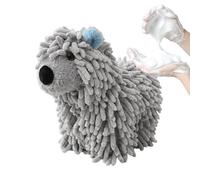 Chenille Hand Towel - Cute Cartoon Dog Plush, Super Absorbent Hanging Kitchen Drying Puff | Soft Absorbent Microfiber Water Absorption For Quick Dry Cleaning Tool Home Vehicles