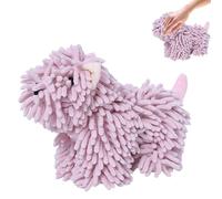 Chenille Hand Towels - Ultra Soft, Highly Absorbent, Quick Drying Dog Shaped Hand Drying Puff, Cartoon Cleaning Cloth For Bathroom Kitchen, Sink, Countertop, Gift For Women Kids Dog Lovers