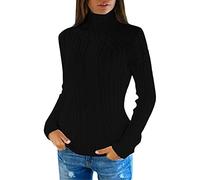 Chenille Jumpers Turtleneck Sweater Women Winter Knitted Wool Knit Bottom Female Long Sleeve Thick Loose Pullover Thin Jumpers for Women UK Sales Essentials Hoodie Black Boho Christmas Women Sweater