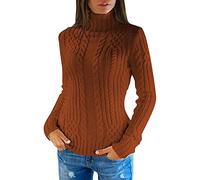 Chenille Jumpers Turtleneck Sweater Women Winter Knitted Wool Knit Bottom Female Long Sleeve Thick Loose Pullover Thin Jumpers for Women UK Sales Essentials Hoodie Black Boho Christmas Women Sweater