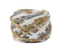 Chenille Knitting Yarn Fluffy Velvet Plush Ice Stripe Thread Thick Ball for DIY Scarf Sweater Sewing Supplies for Hand Knitting(Color45)