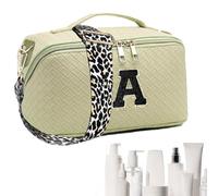 Chenille Letter Cosmetic Bag, Large Makeup Bag, Waterproof Cosmetic Bag with Large Capacity, Woven Multipurpose Toiletry Bag for Birthdays, Holidays and Christmas, Green, see description, See