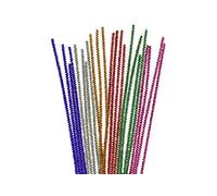 Chenille metal pipe cleaner mix colors 3 mm.x30cm. 40u.