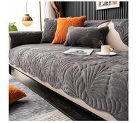 Chenille Non-slip Sofa Cover for All Seasons, Universal Light Luxury High-Grade Cushion Back Cover Sofa Cover (#D,90 * 180)