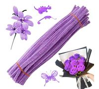 Chenille Pipe Cleaners, Bendable Anti Shedding, Craft Toy Set, Soft Flexible Material, Multi Color Bouquet Wrapping for Floral Arrangements, Classroom Preschool Birthday Party Home Decor Girls Boys