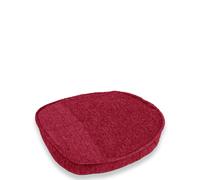 Chenille Plain Dining Seat Pads Pack Of Two Chums Dark Red One Size