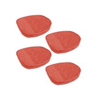 Chenille Plain Dining Seat Pads Pack Of Two Chums Terracotta One Size