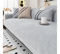 Chenille Sofa Cover, Non-Slip Washable Heavy Duty Couch Protector, Pet Friendly Furniture Cover for 2-4 Seater L-Shape Sectional in Living Room