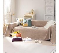 Chenille Sofa Throw Blanket for 1 4 Seater Anti Slip Universal Slipcover L Sd Corner Couch Cover Nordic Sle Multipurpose 180x380cm Bei Sofa Towel