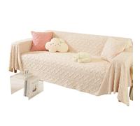 Chenille Tassel Sofa Throw, Waterproof and Scratch-resistant Sofa Cover, Multifunctional Breathable Sofa Slipcovers, Simple and Fashionable Settee Cover and Sofa Protective Cover ( Color : white , Siz