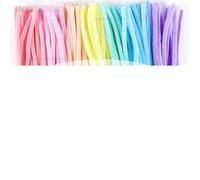 Chenille Wire Pipe DIY Plush Stem Wires Cleaners Colorful Stems Wired Twist Stick Hair Strip for Kids’ Arts, School Projects & DIY Decorations(Macaron,800PCS)