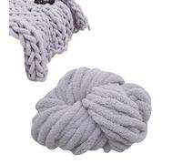 Chenille Wool Yarn Chunky Wool Yarn Hand Knitting Roving, Thick Wool Yarn Hand Knitting Roving, Chunky Chunky Knit Soft Wool Yarn for Crocheting, Chenille for Weaving Scarves, Blankets