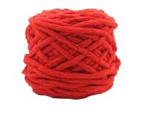 Chenille Yarn 1Pc 100g Velvet Hand Knitting Yarn Polyester Crochet Knit Scarf Slipper Hat Line Cushion Doll Slippers Threads 50m(11 red)
