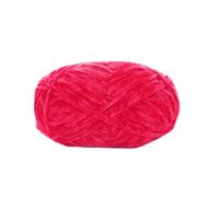 Chenille Yarn 1Pc 40g Snow Velvet Knitted Yarn Thin 2mm Fine Wool Ball Golden Handmade Knitting Thread Crochet Doll Shoe(33 deep Rose red)