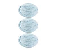 Chenille Yarn Chunky Yarn 3Pcs Set Yarn Thick Chunky Crochet Chenille Milk Soft Velvet Knitting Wool for Hat Dolls Glove Blanket(02 Aqua Blue)