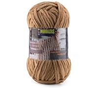 Chenille Yarn for Crocheting - Chunky Blanket Yarn for Hand Knitting - Velvet Yarn for Amigurumi Crochet, Fluffy Soft Yarns Weight Per Roll 100g/3.53oz, Length 120m/131.2yard (Coffee)