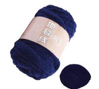 Chenille Yarn Velvet Polyester Multiple Uses Plush Warm Thick Chunky | Fuzzy Yarn for DIY Hand, Blanket Scarf, Hats, Shoes, Gloves, Knitting, Crochet, Weaving, Crafting, Home Decor, Navy blue