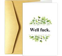 Chenive Funny Get Well Soon Card - Sympathy & Condolence Card for Breakups, Loss, Bad Days, Farewell & Encouragement