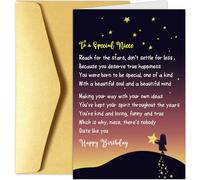 Chenive Heartfelt Niece Birthday Card, Happy Birthday Card for Adult Niece, Sweet Birthday Card from Uncle Aunt, To A Special Niece