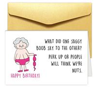 Chenive Hilarious Birthday Card for Her, Rude Birthday Card for Women, Happy 50th 60th 70th Birthday Card for Female Friend