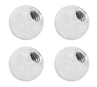 CHENJIN 4PCS 17MM Camera Tripod Stainless Steel Swivel Ball 1/4 Hole Diameter Mobile Phone Tablet Clip Universal Arm Adaptor for Teaching Mechanical Accessories DIY Bead Bracelet Hot Shoe Holder