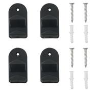 CHENJIN 4PCS Double Hook Cutting Mat Hanger with Mounting Screws Hanging Multiple Sets of Mats Multifunctional Storage Rack Compatible Black