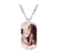 CHENJIRA Alien Stages Necklace Figure Cosplay Chain Anime Stainless Steel Color Printing Pendant (Multicolore D)