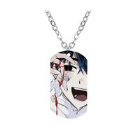 CHENJIRA Alien Stages Necklace Figure Cosplay Chain Anime Stainless Steel Color Printing Pendant (Multicolore B)