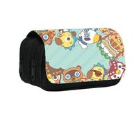 CHENJIRA Animal Crossed Pencil Case, Game Animal Crossed Figures Multi-Layer Large Capacity Pen Pouch - Multicolore (B)